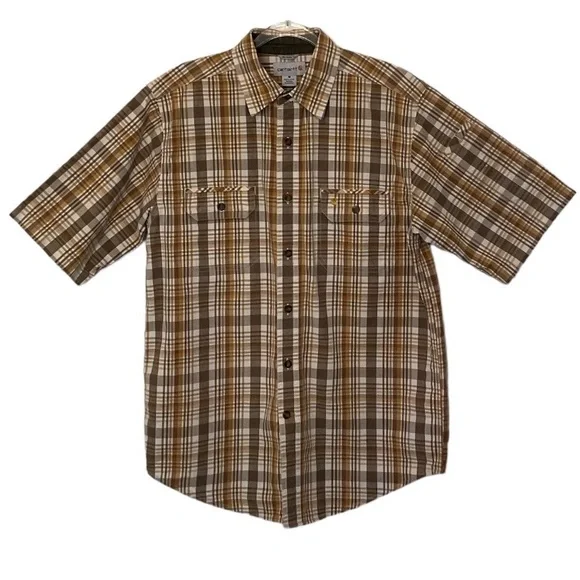 Carhartt Plaid Button Up Short Sleeve Shirt - Picture 1 of 10